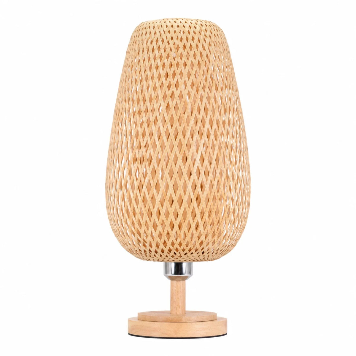 Lampe à poser rotin