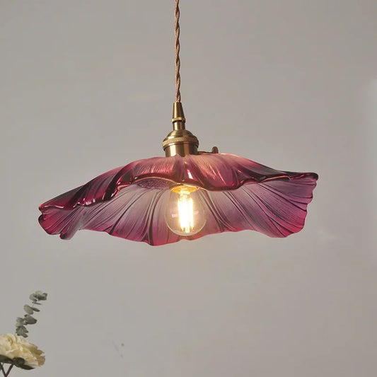 lampe fleur vintage
