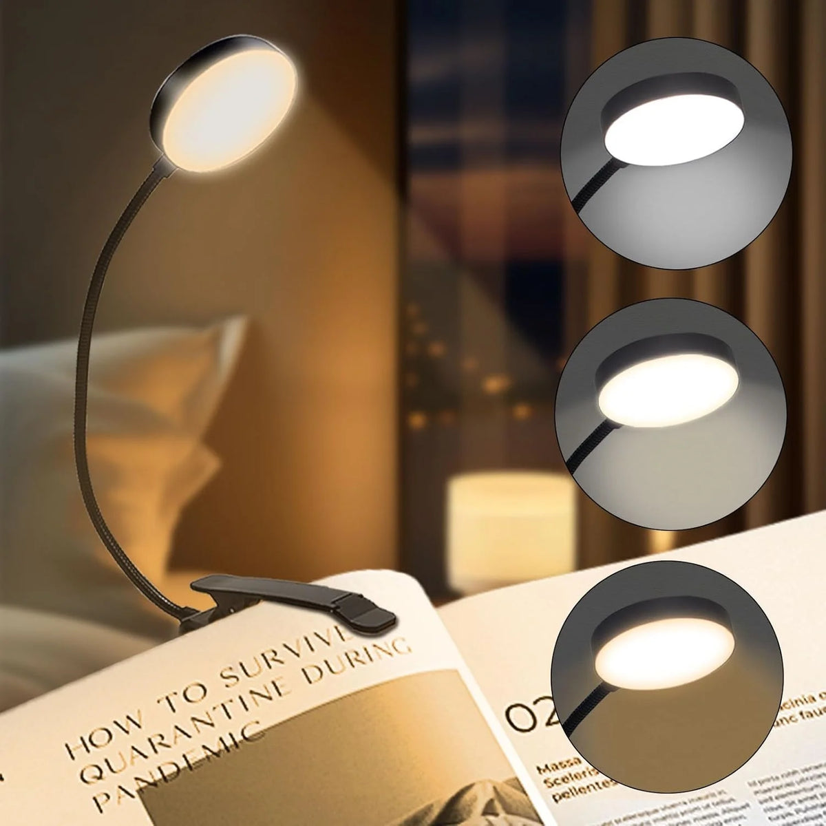 lampe liseuse livre