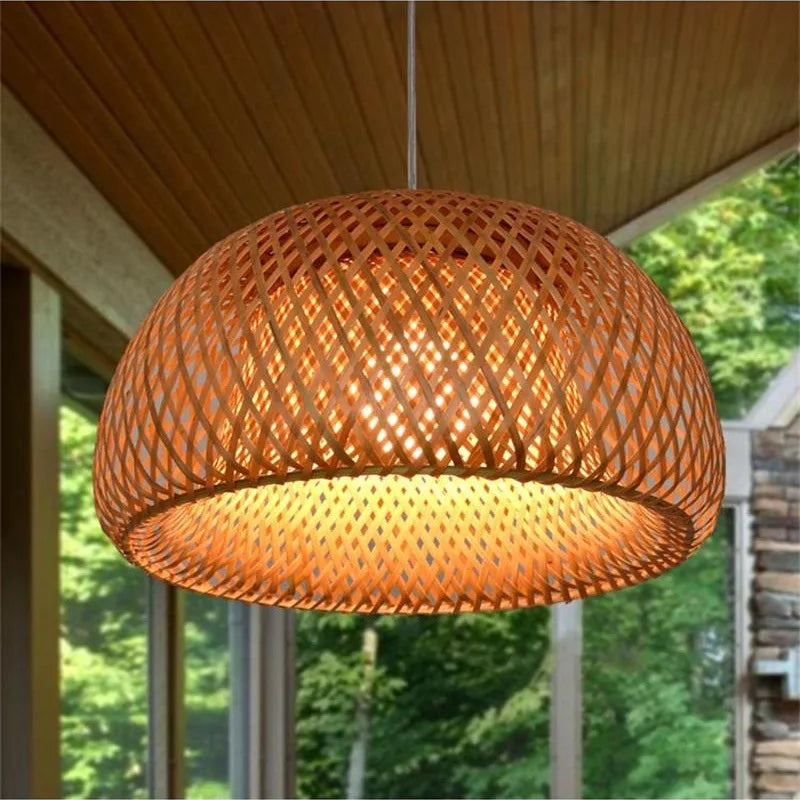 Lampe en bambou