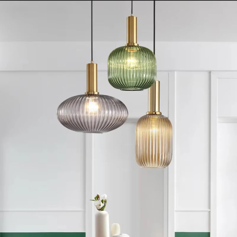 Lampe en verre soufflé