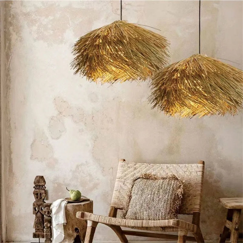 lampe paille