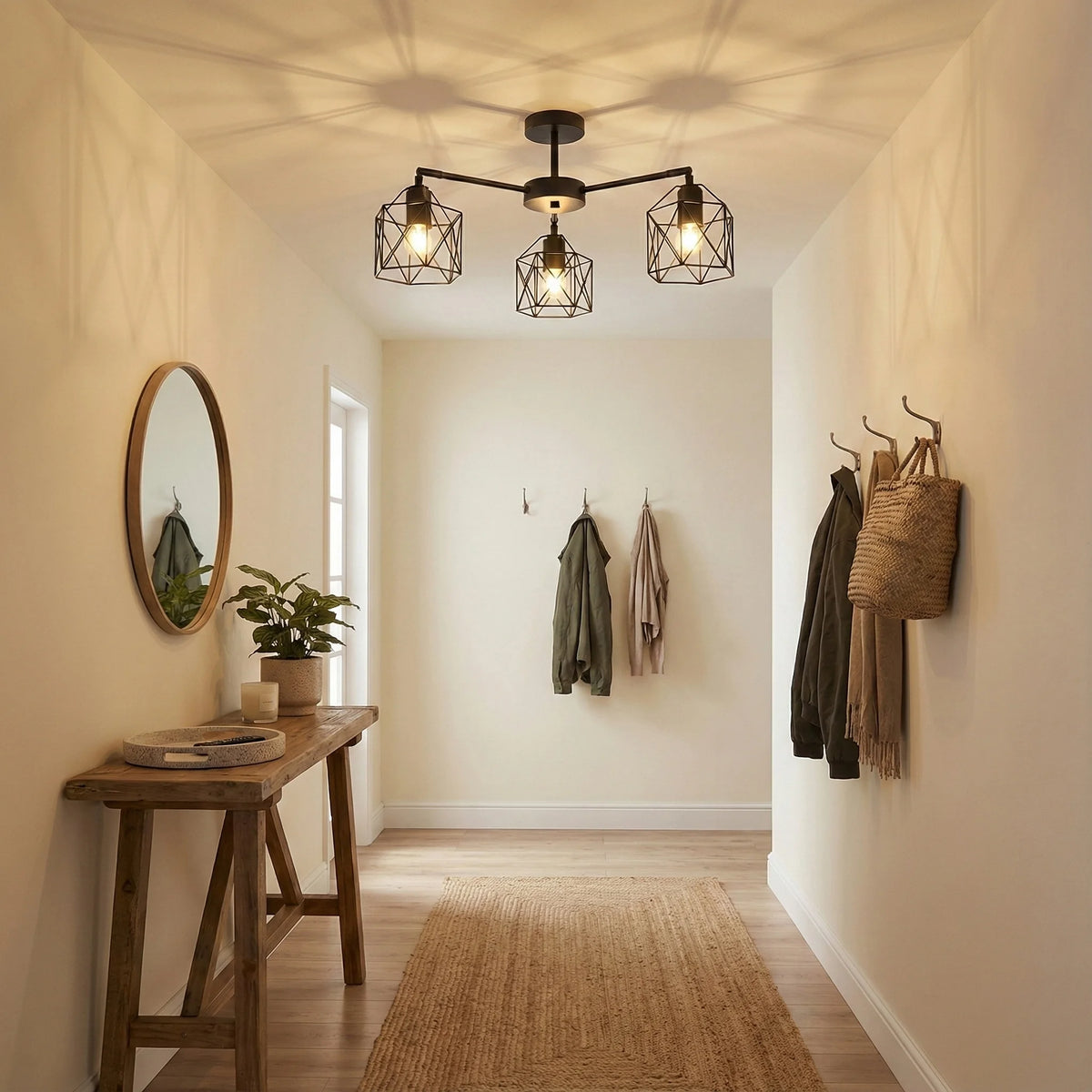 lampe salon industriel