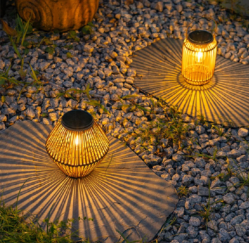 Lampe rotin