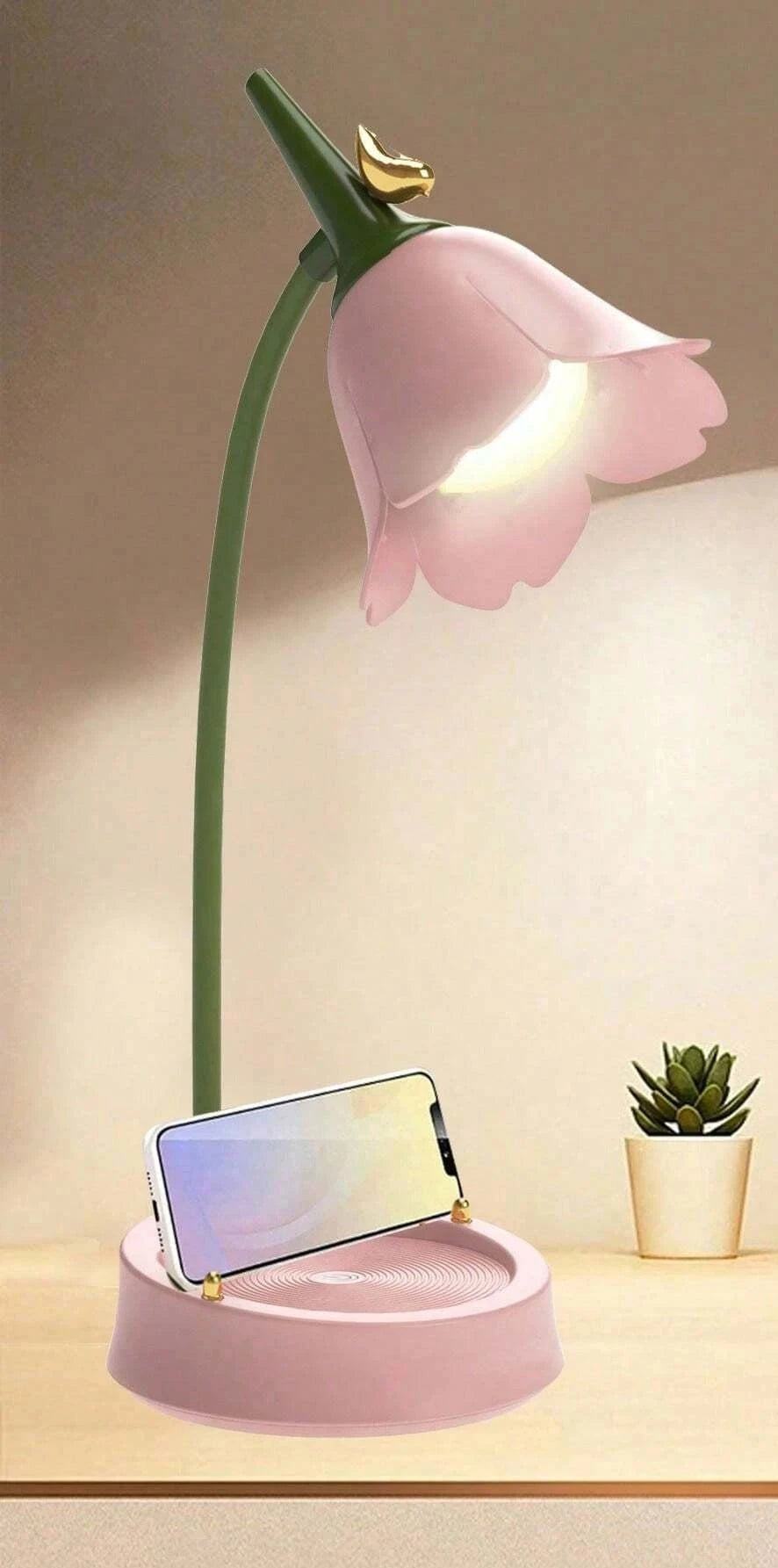 Lampe de chevet rose