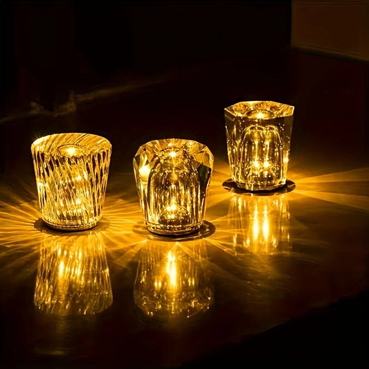 Lampe de chevet en cristal