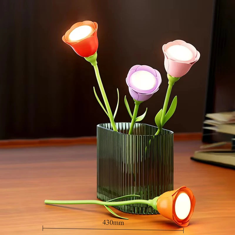 Lampe de chevet fleur