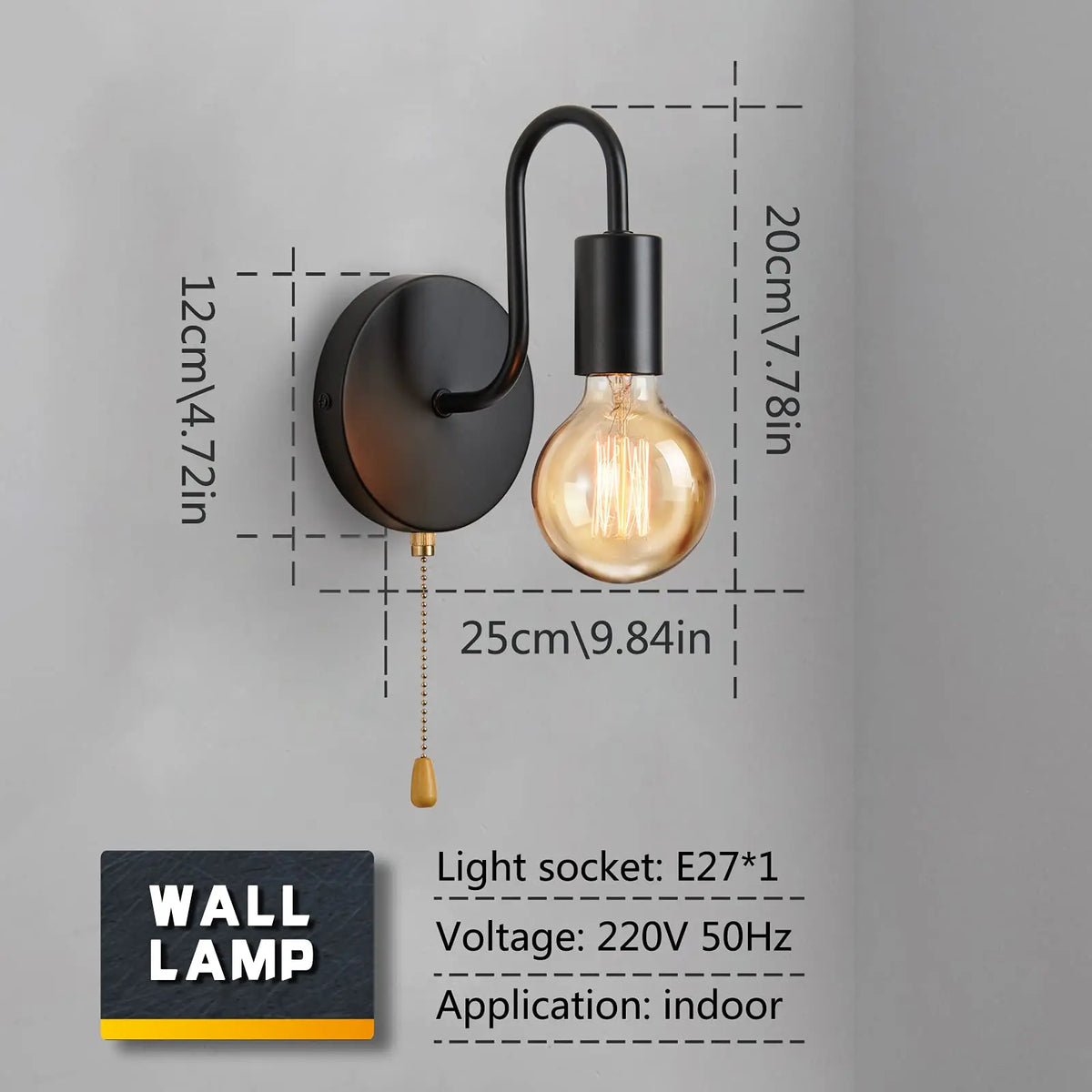 Lampe industrielle vintage