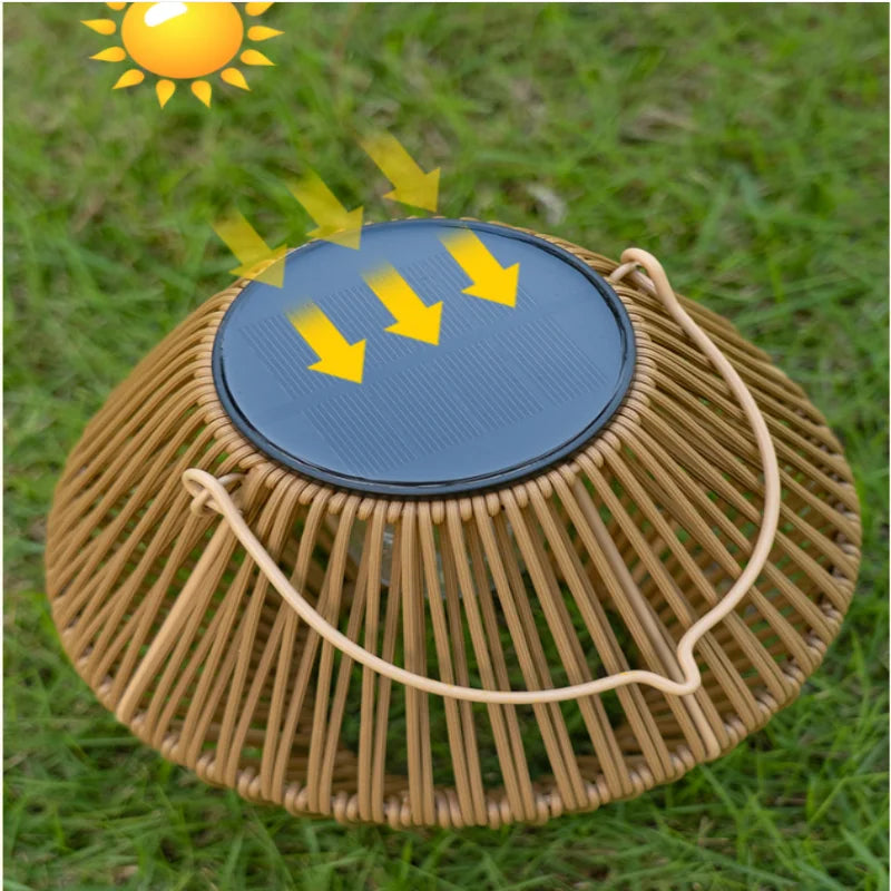 Lampe rotin