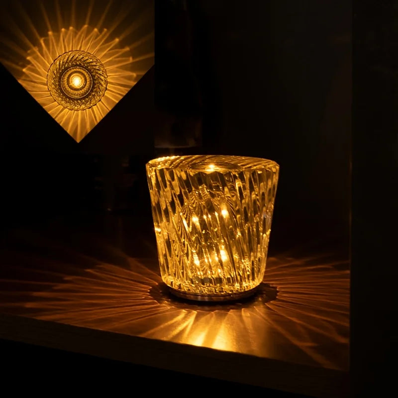 Lampe de chevet en cristal