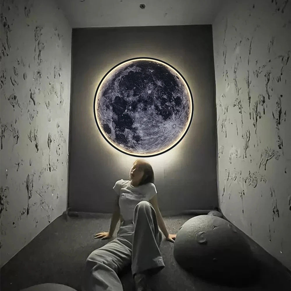 lampe lune murale