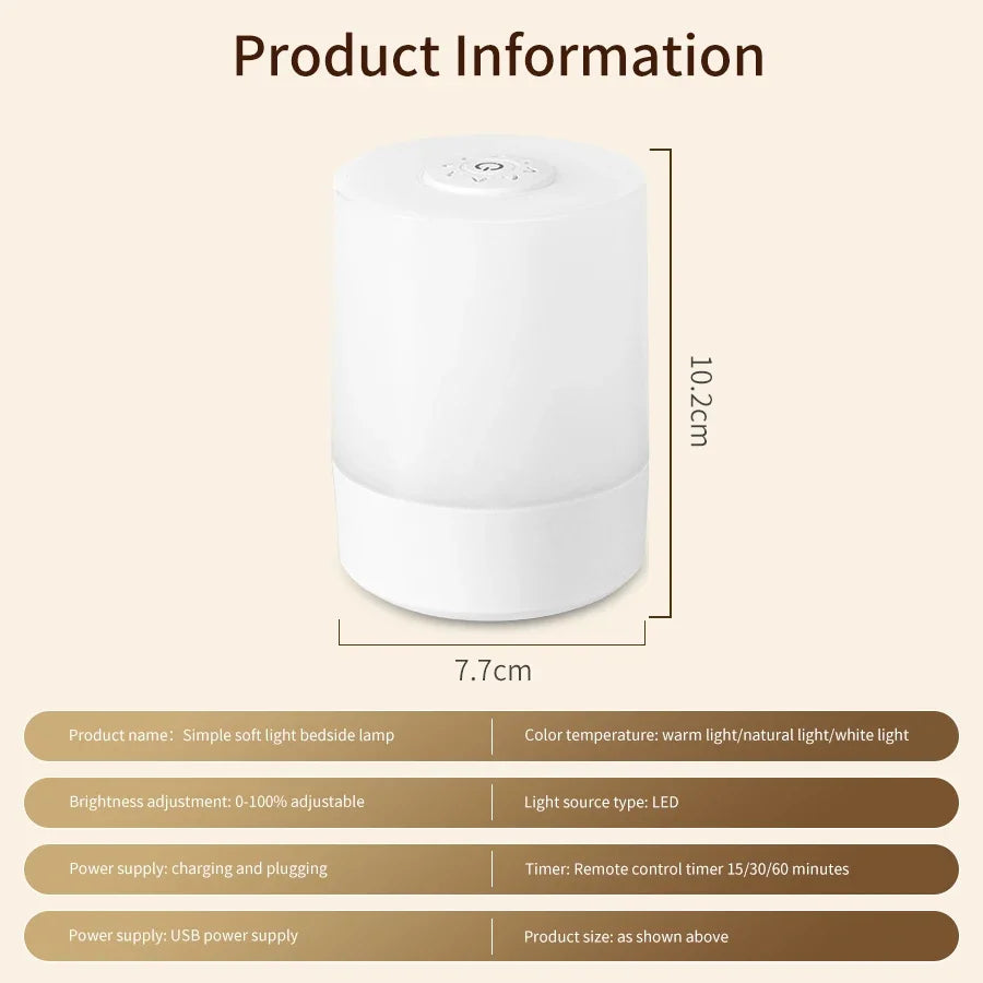 Lampe tactile chevet
