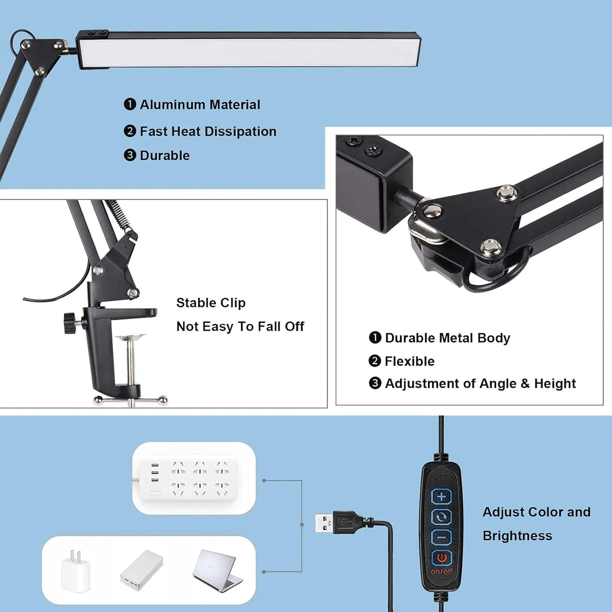 Lampe bras articulé