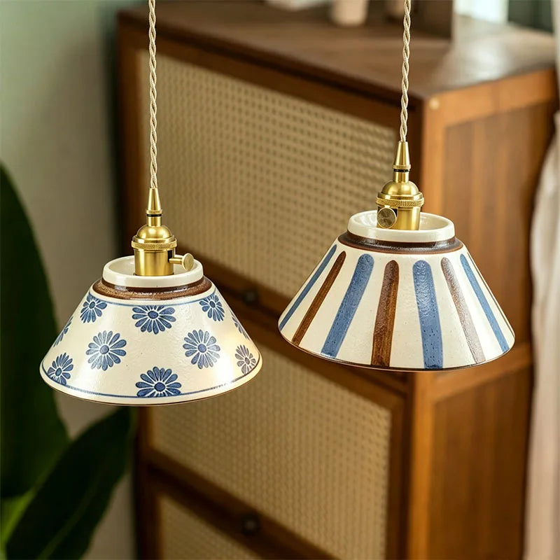 Lampe céramique vintage