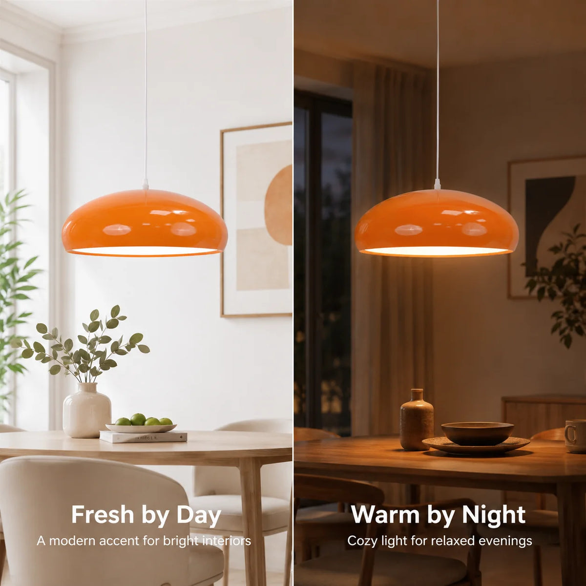 Lampe vintage orange