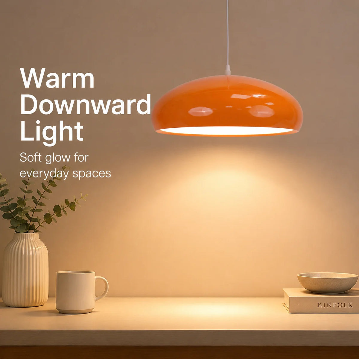 Lampe vintage orange
