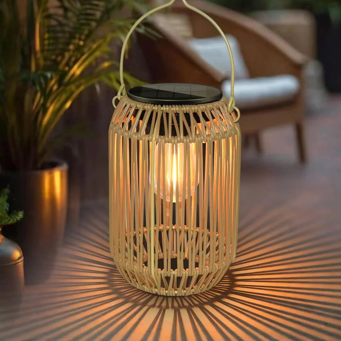 Lampe rotin