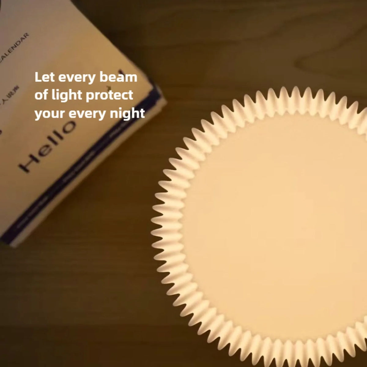Lampe de chevet blanc et bois