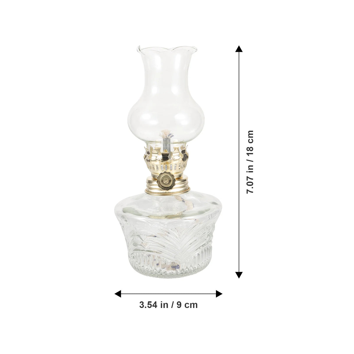 Lampe a huile en verre